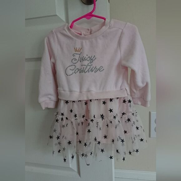 Juicy Couture light pink Little Girl's Logo Dress size 18M - Picture 1 of 10